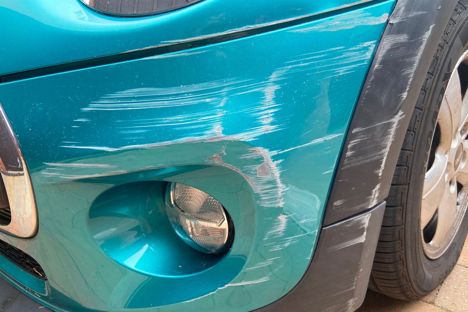 SMART Mobile Car Body Repairs in Birmingham blue car