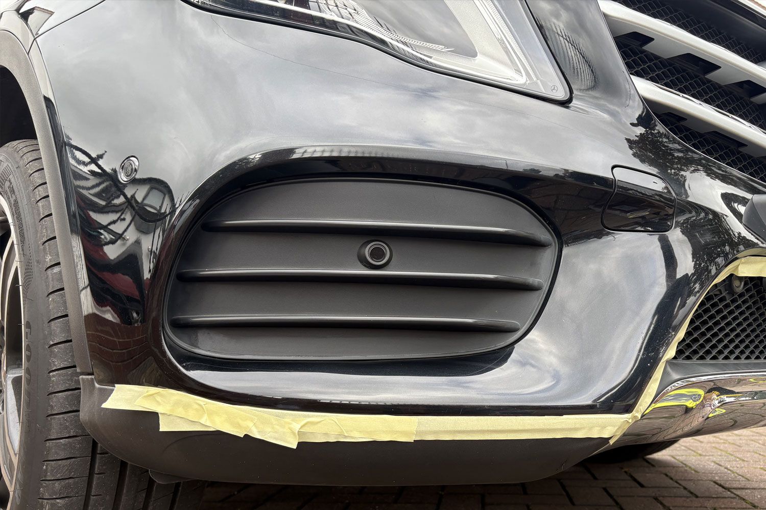 Mobile Car Scratch Repair Birmingham service van at customer's house in Aston, Birmingham